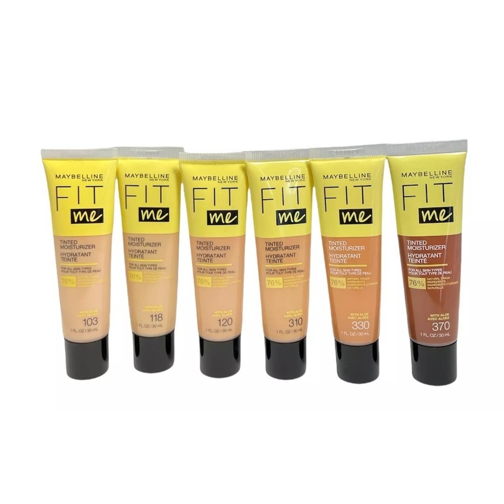 2 Maybelline Fit Me Tinted Moisturizer For All Skin Types 1oz 30ml New SHADE 360